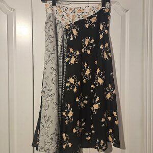 Calvin Klein Pattern Block Floral Skirt